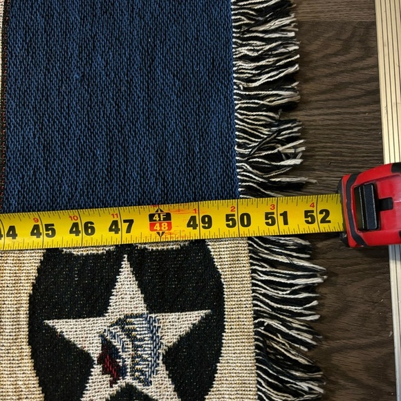 Vintage Cross Canvas Made In USA 402D BRIGADE SUPPORT BATTALION Throw Blanket - Picture 7 of 9